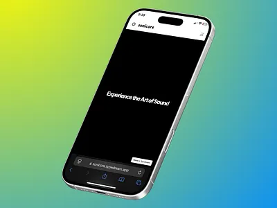 Sonicore: Experience the Art of Sound canva design graphic design ui webdesign webdesigner webdesigning webdesigns website design websitedesign