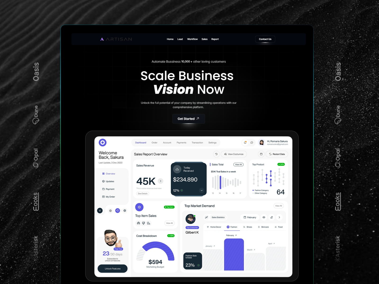 Example of Landing Page Design