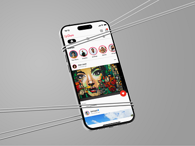 Social Media Home Screen Concept daily ui figma high fidelity design home screen ui light mode ui rahman haryanto social media app social media home screen concept ui design ux design