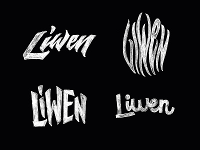 Liwen Proposals graphic design handlettering lettering proposals sketches tshirt type typography