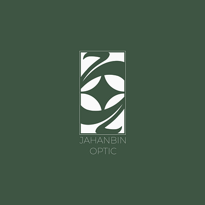 JAHANBIN‌ OPTIC logo logotype monogram تصمیم شعار