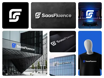 Saas, Fintech, Technology, Modern, Fluence, S+F Logo Design. ai logo concept artificial intelligence logo brand identity branding company logo f logo fintech fluence minimal modern logo s logo saas saasdesign saaslogo softare logo startup logo tech tech startup branding technology
