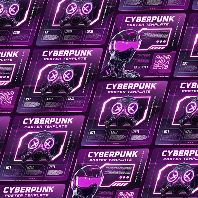 CYBERPUNK SOCIAL MEDIA DESIGN synthwave