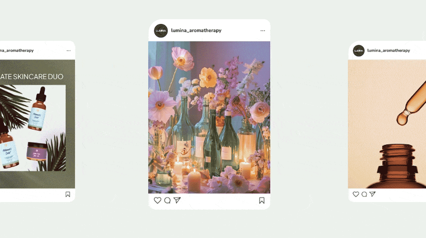 LUMINA Aromatherapy – Social Visuals & Brand Mood aromatherapy design art direction beauty branding brand moodboard branding inspiration clean design content creation digital campaign instagram design lifestyle design luxury branding minimal aesthetic moodboard motion design packaging mockup product visuals skincare design social media design visual storytelling wellness design