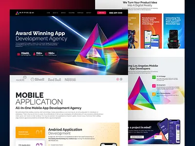Apprism App Development Agency Website app design app development apps branding dashboard dashboard design design landing page mobile app ui modern design ui ux web website website design