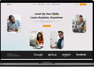 Horizon E-learning Web App e learning web app ui ux web app