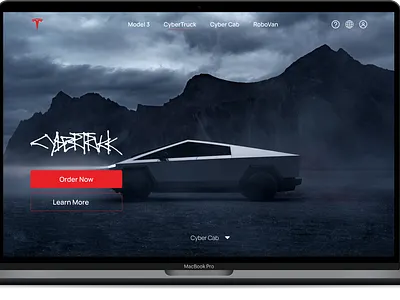 Tesla website UI redesign tesla ui web
