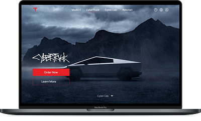 Tesla website UI redesign tesla ui web
