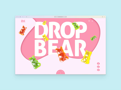 Drop Bears - Offical Website animation branding candy ecommerce figma food graphic design grocery online gum landing page marketing motion graphics shopify startup store ui webflow woocomerce