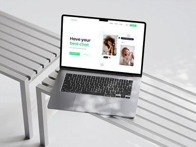 ChatApp – Messaging Homepage UI design landing page saas product website ui