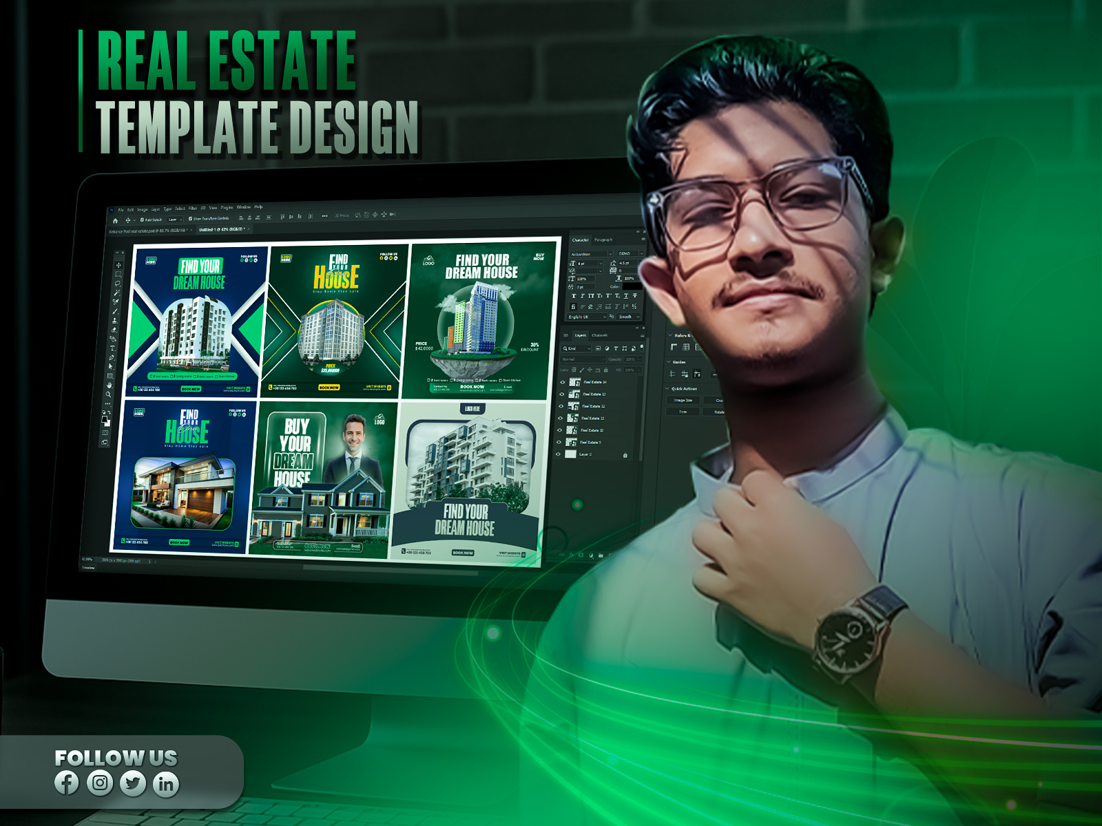 Real Estate Template Design ads ads design advertisement advertising best design best designer branding design estate graphic design home house promotional property real estate social media banner social media banners social media post social media post design social media post designer