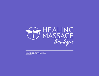 Healing Massage Boutique Brand Identity branding design graphic design logo