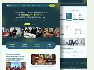 Medical Landing Page Design landing page ui web design
