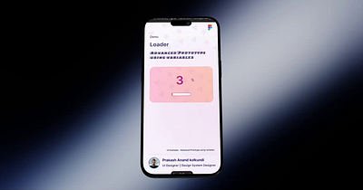 Advanced Prototype using Figma Variables - Loader advancedprototype animation component figma loader tokens ui variables