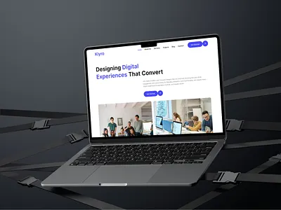 Klyro - Design Agency Landing Page UI agency website ui design design agency design agency landing page design agency website ui design studio landing page design ui user interface design ux web design website design website ui