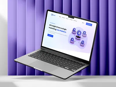 Marketing Coin Platform Landing Page bitcoin crypto cryptocurrency design figma figma design landing page landing page design marketing ui ui design uiux user experience user interface ux ux design web website website design