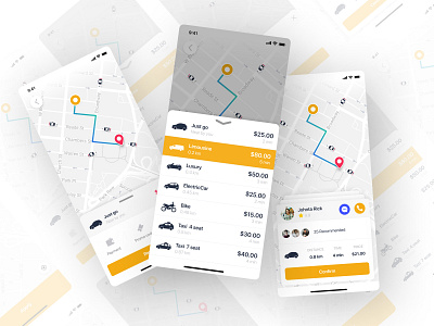 Taxi App app design design ui kit ride sharing app taxi app ui ui design template ui kit ui ux