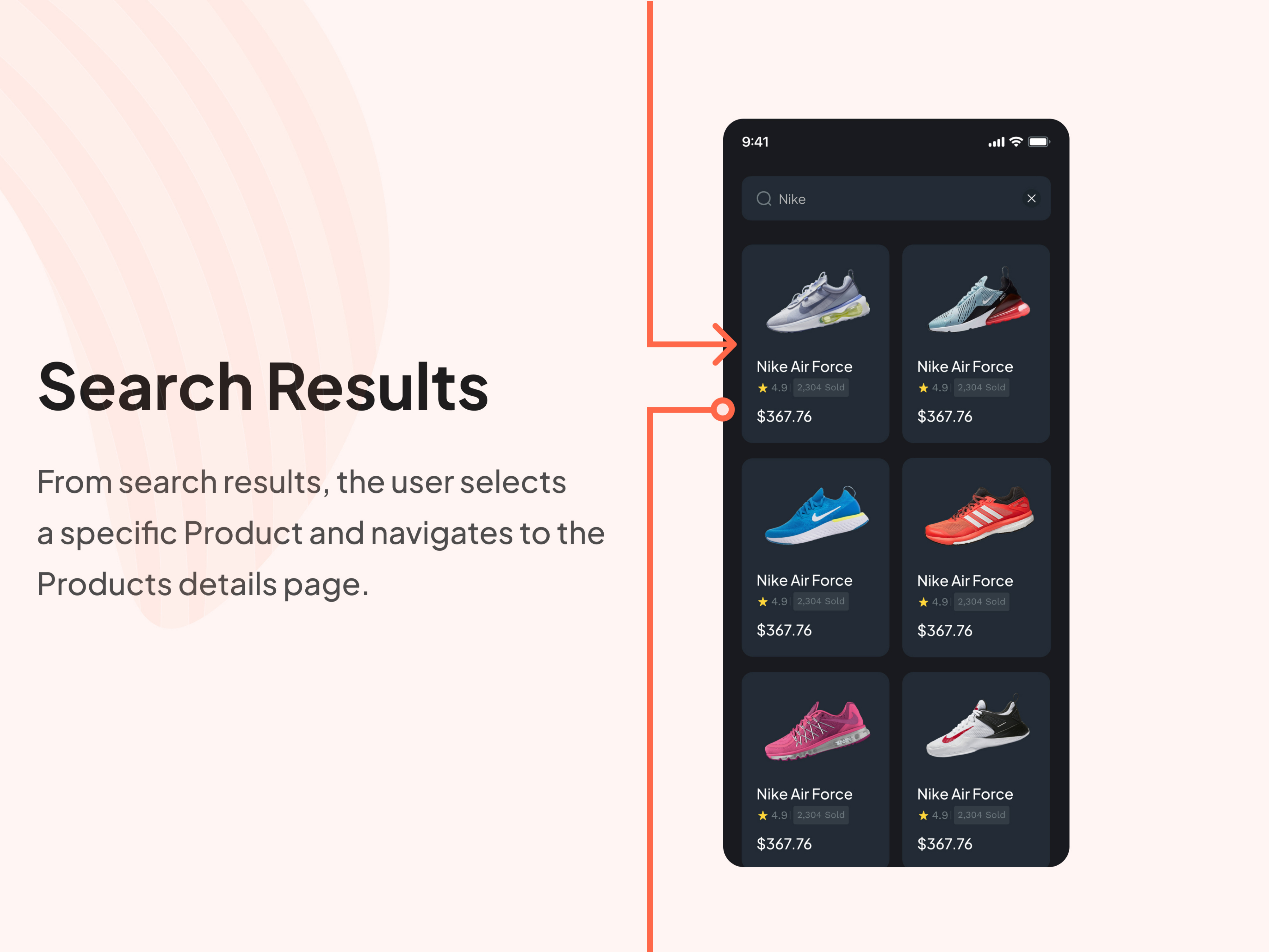 Example of Ecommerce Mobile App 