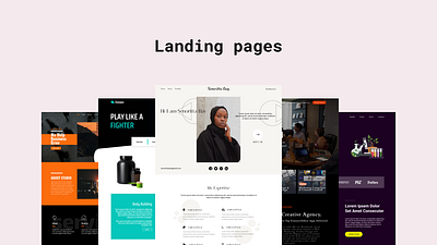 Landingpage templates figma graphic design landingpages templates uer interface ui uiux web design web templates