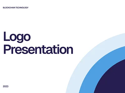 Blockchain logo presentation blockchain branding crypto design logo design web3