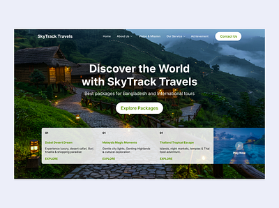 Travel Website Hero Section adobe xd branding figma graphic design landing page photoshop ui ux website