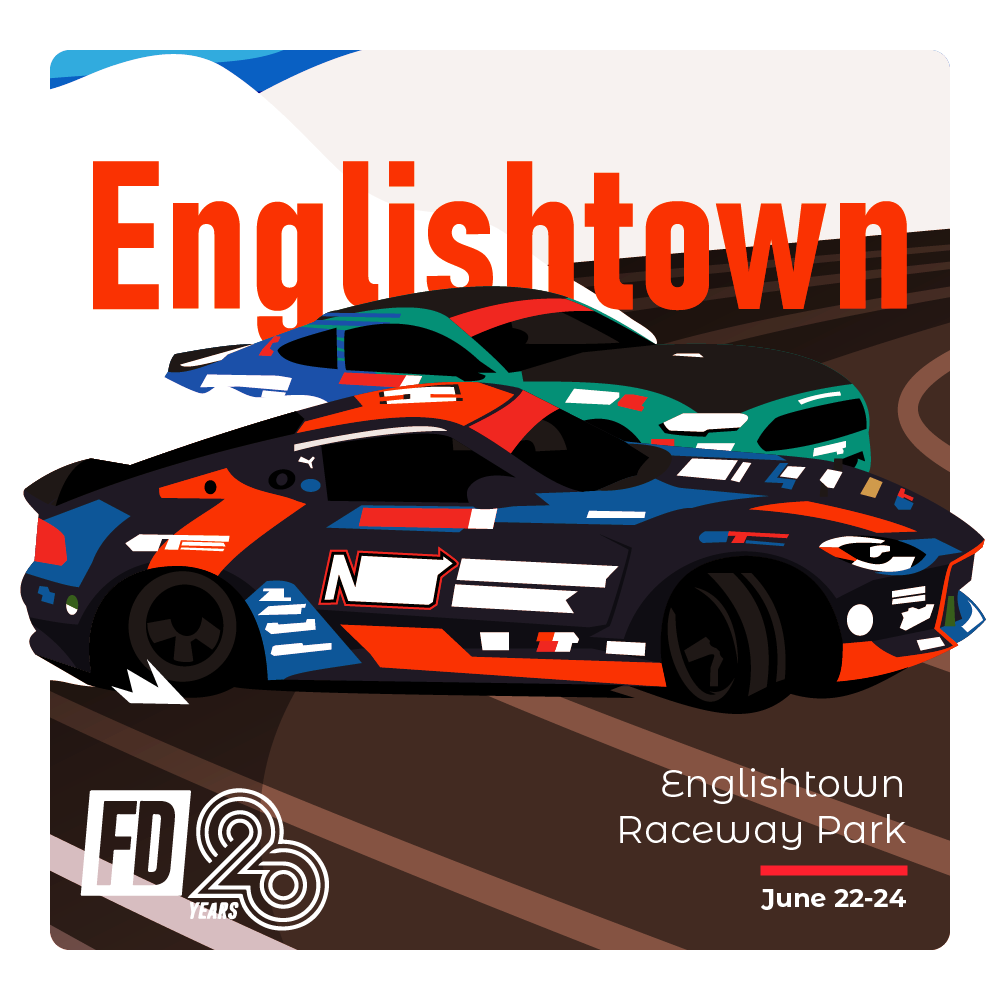 Formula Drift 2023 Season – Official Poster Merch automotive branding design graphic design illustration illustrator minimal poster vector