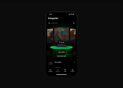 Monster Notebook - Browse Categories app interaction ui