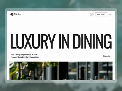 Zaidine - Restaurant & Cafe Web Design business website design cafe website landing page minimal design no code development responsive design restaurant design restaurant template restaurant website restaurant website design restaurant website templates ui kit uiux design uiux designer webflow templates website concept website design website design inspo website templates website themes