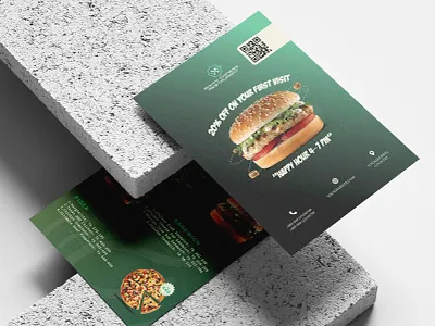 Modern Restaurant menu and flyer branding design graphic design illustration typography
