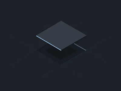 Floating isometric puzzle piece animation blue design flat design illustration isometric