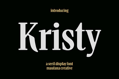 Kristy Serif Display Font branding font fonts graphic design logo nostalgic