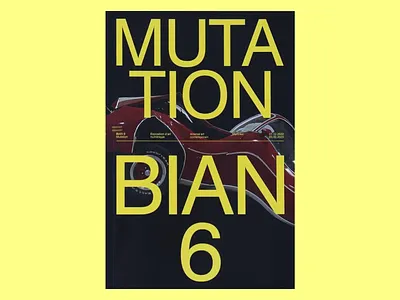 Bold Mutation Exhibition Poster art mutation contemporary layout design innovation digital culture digital exhibition editorial layout event branding futuristic poster graphic statement immersive visuals modern design museum promotion poster concept tech typographic grid typography visual identity yellow letters
