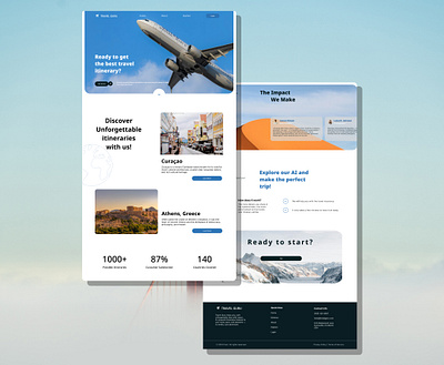 Travel Guru – AI Itinerary Planner Website (Study Project) study ui ux web