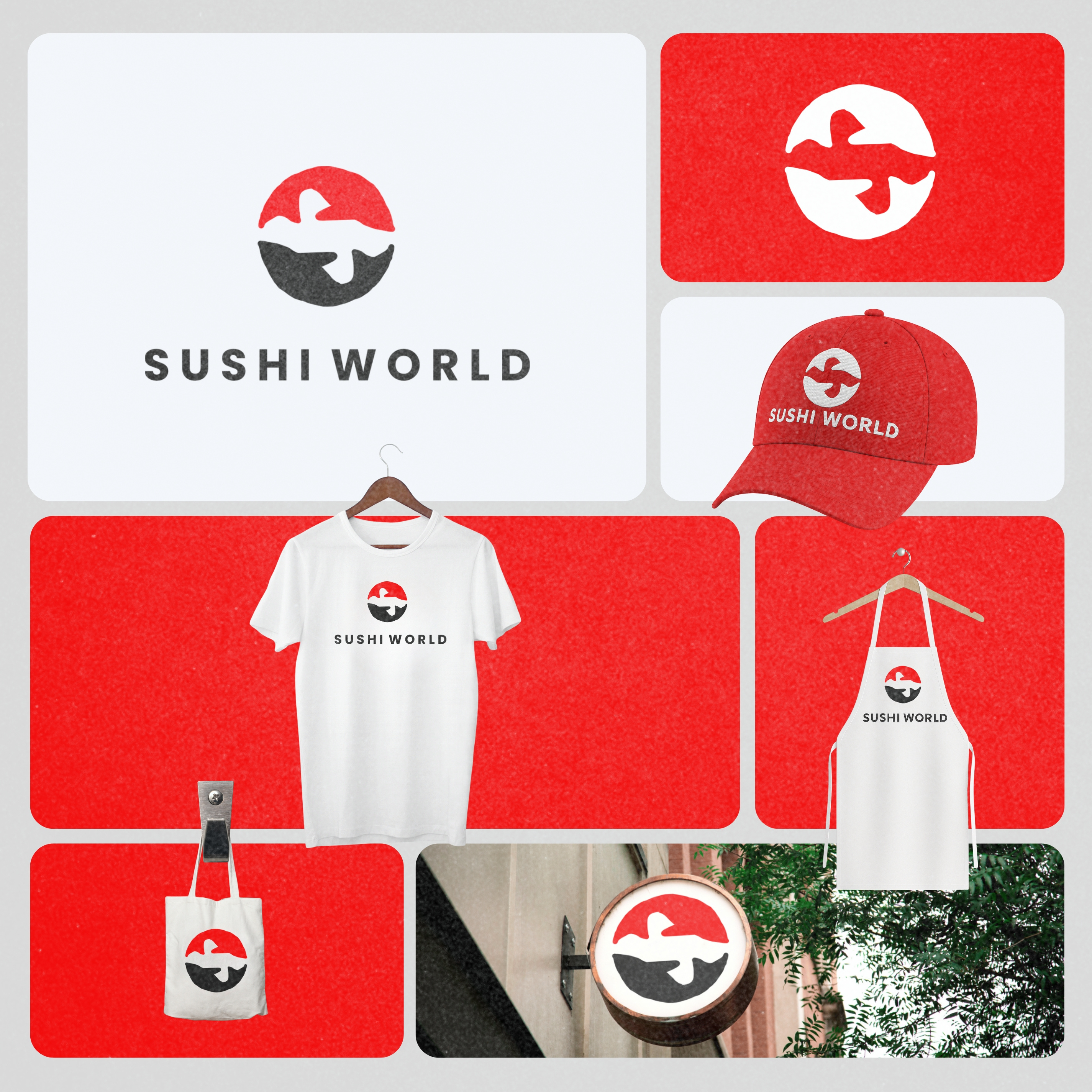 Hand-Drawn Sushi Logo Design artistic custom design dynamic fish logo flat handcrafted handdrawn handmade illustration japanese japanese logo logo minimal modern sushi sushi brand identity sushi logo sushi restaurant symbolic