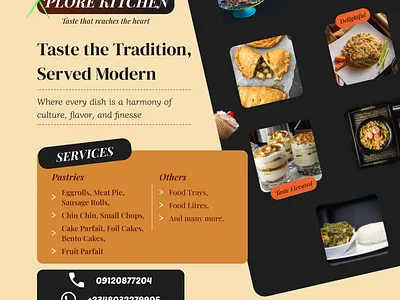 Xplore Kitchen branding design graphic design