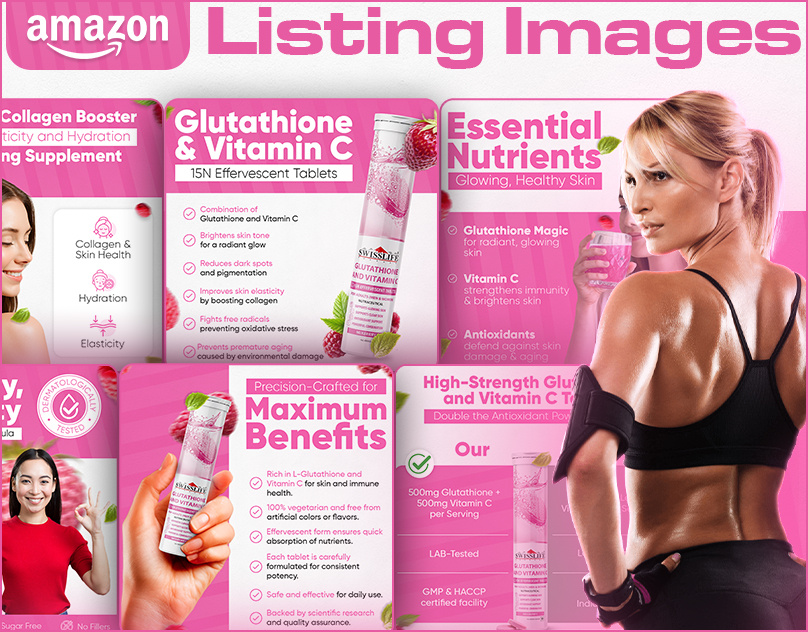 Amazon Listing Images || Vitamin C Listing a content amazon a content amazon ebc amazon infographic amazon listing amazon listing images amazon product listing bol listing branding design ebc graphic design illustration infographic listing listing design listing images product infographic