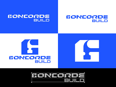 Concorde Build Typography - C logo design and Band Identity 3d brand identity branding building construction logo design graphic design illustration logo logo design logo designer logos logotype minimal modern logo print property logo real estate realty typography