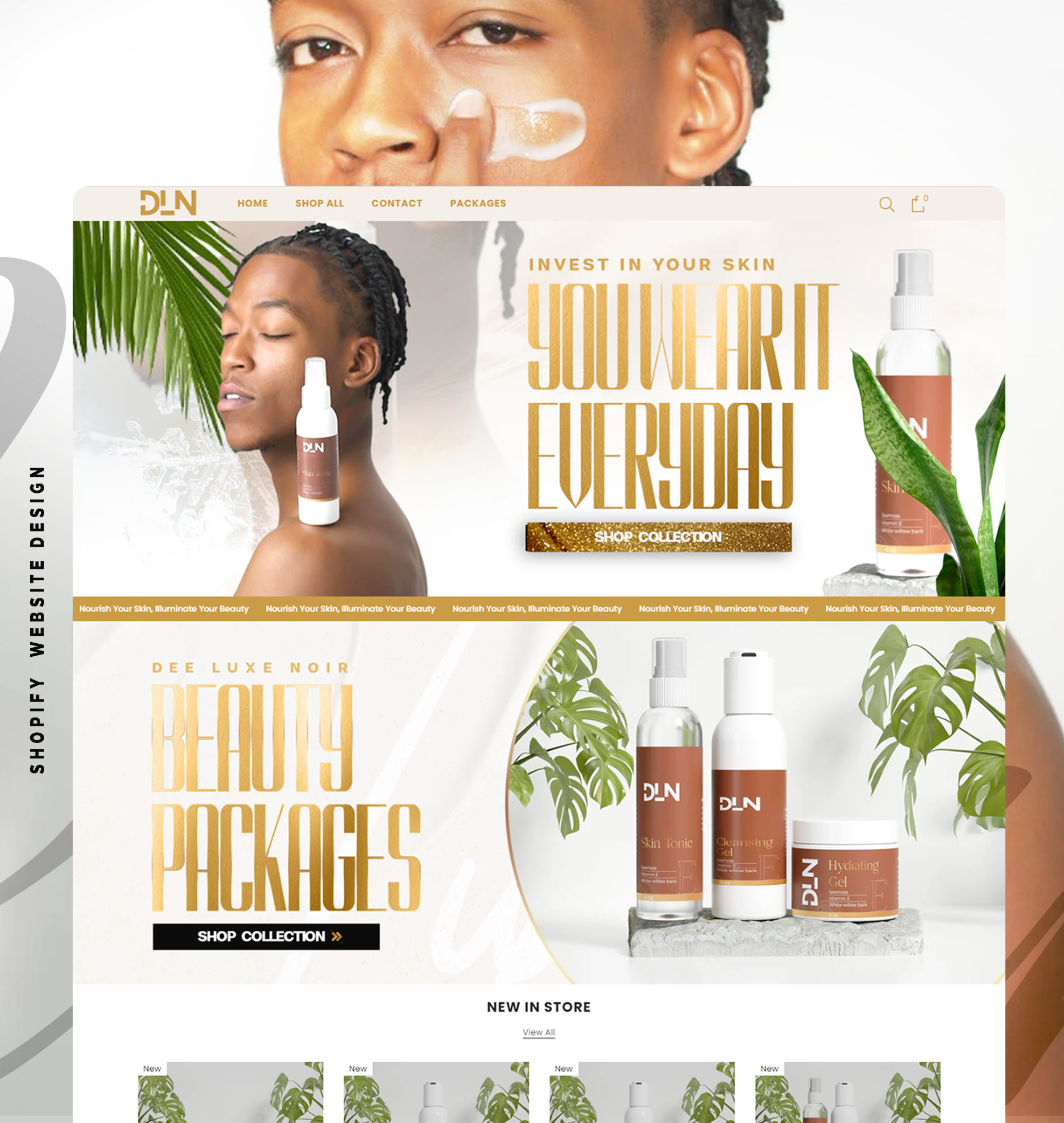 Example of Shopify Website Design