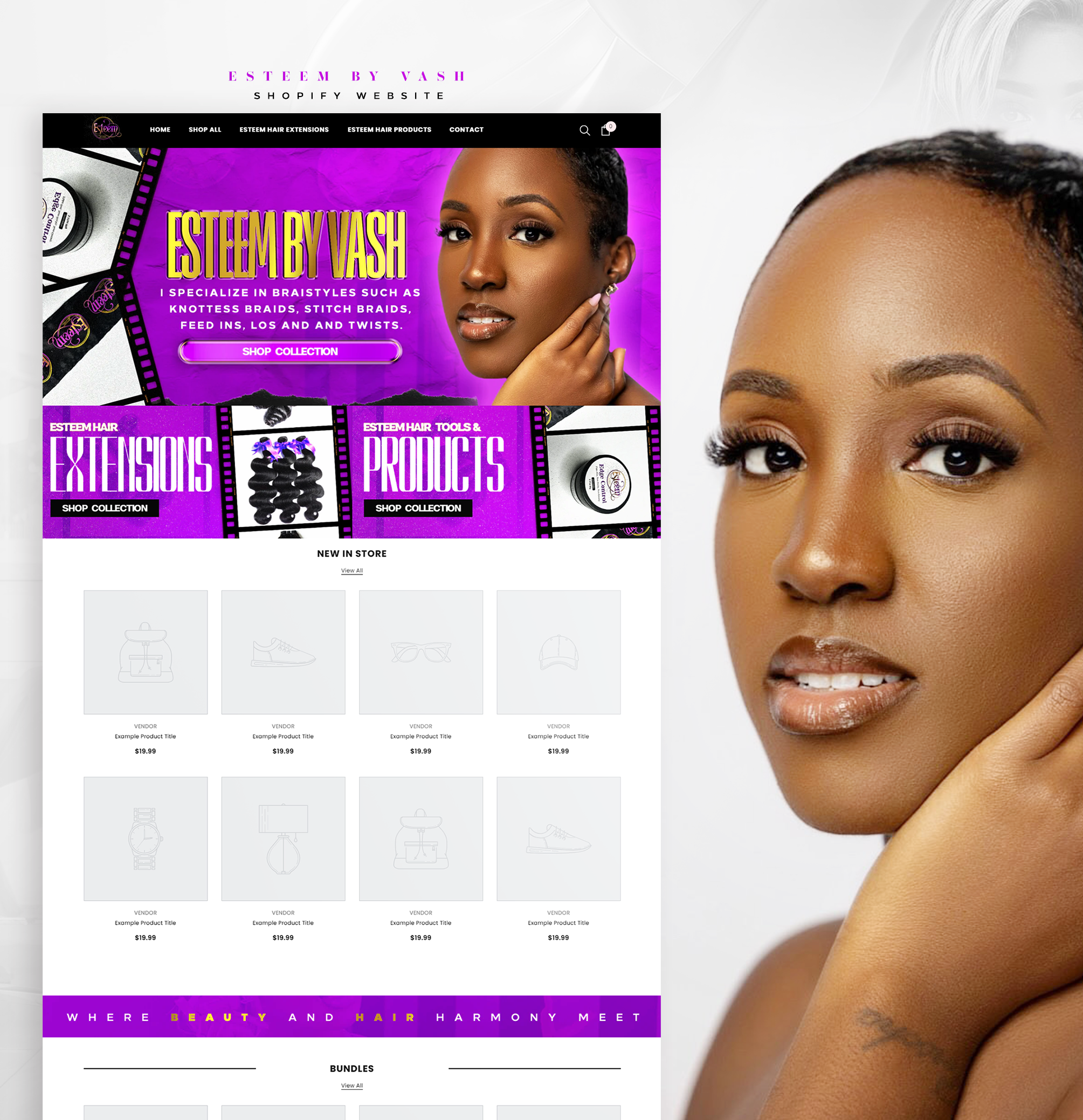 Example of Shopify Website Design