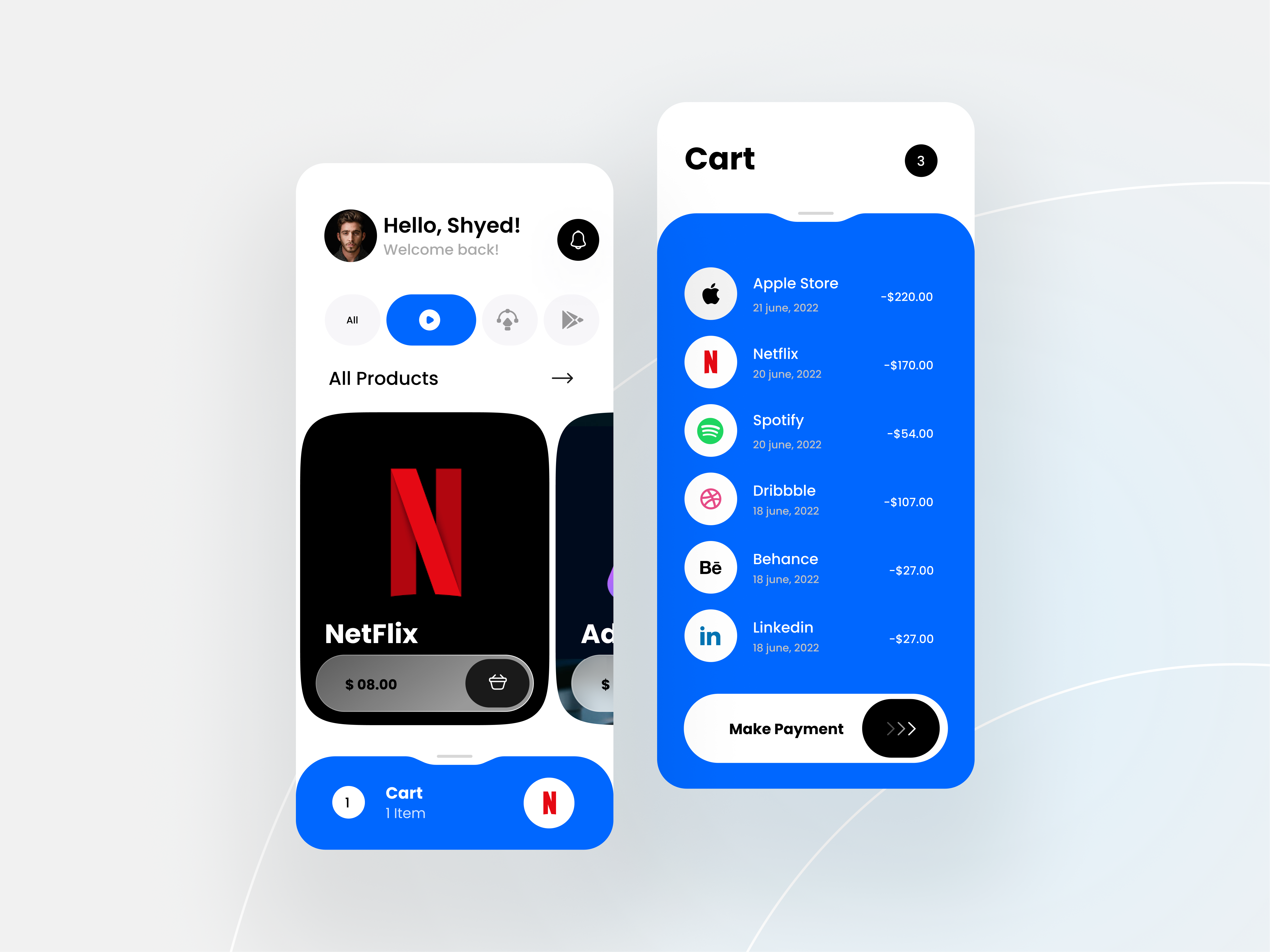 Example of Mobile App Project   UI/UX Design