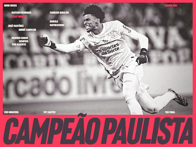 Campeão Paulista 2025 corinthians design graphic design soccer sports