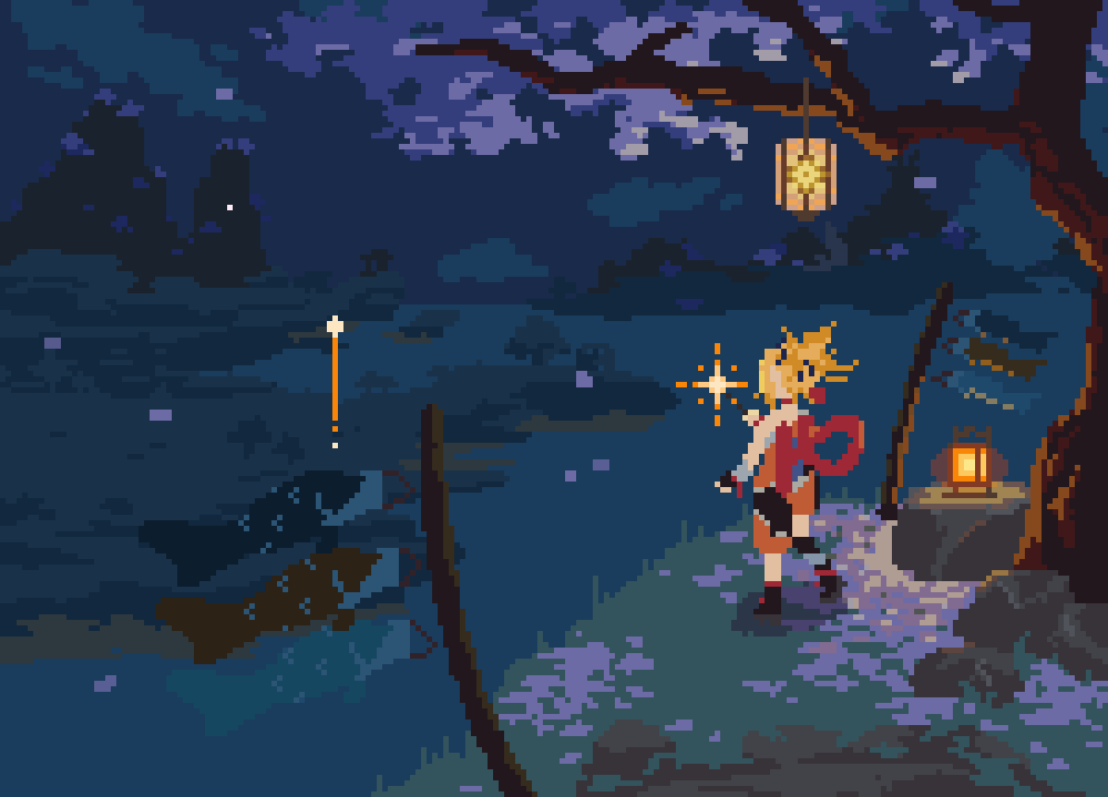 Example of Pixel animation - Yoimiya