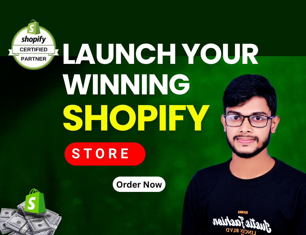 Example of I Will Setup Shopify Dropshipping Store