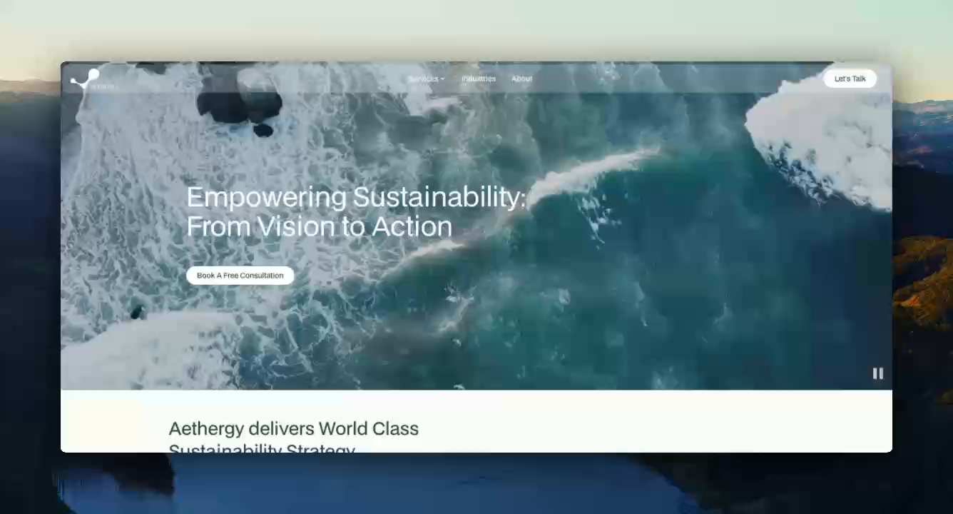 Example of 1 Page Webflow Design And Development