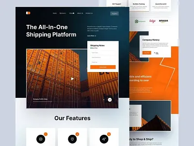 Shiping Export Website UI Design For North Macedonia Client