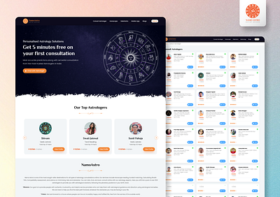 NamoAstro - Astrology Solution astro service astrologer service astrology ui ux web design