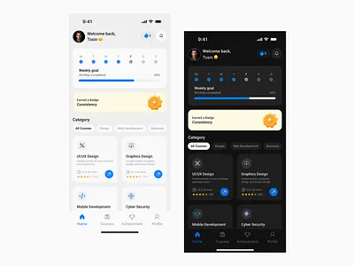 Edtech App revised animation app concept course course traker edttech education streak traker ui ui ux user frienly