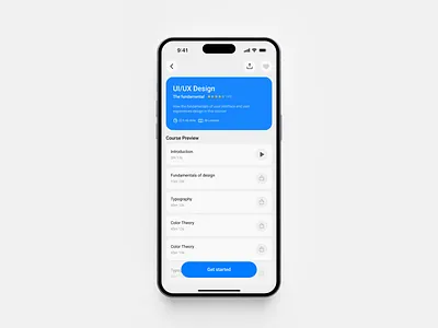 Edtech App - Course overview app badge concept course app curse traker edtech education educational app mobile app design streak traker ui ui design ui ux
