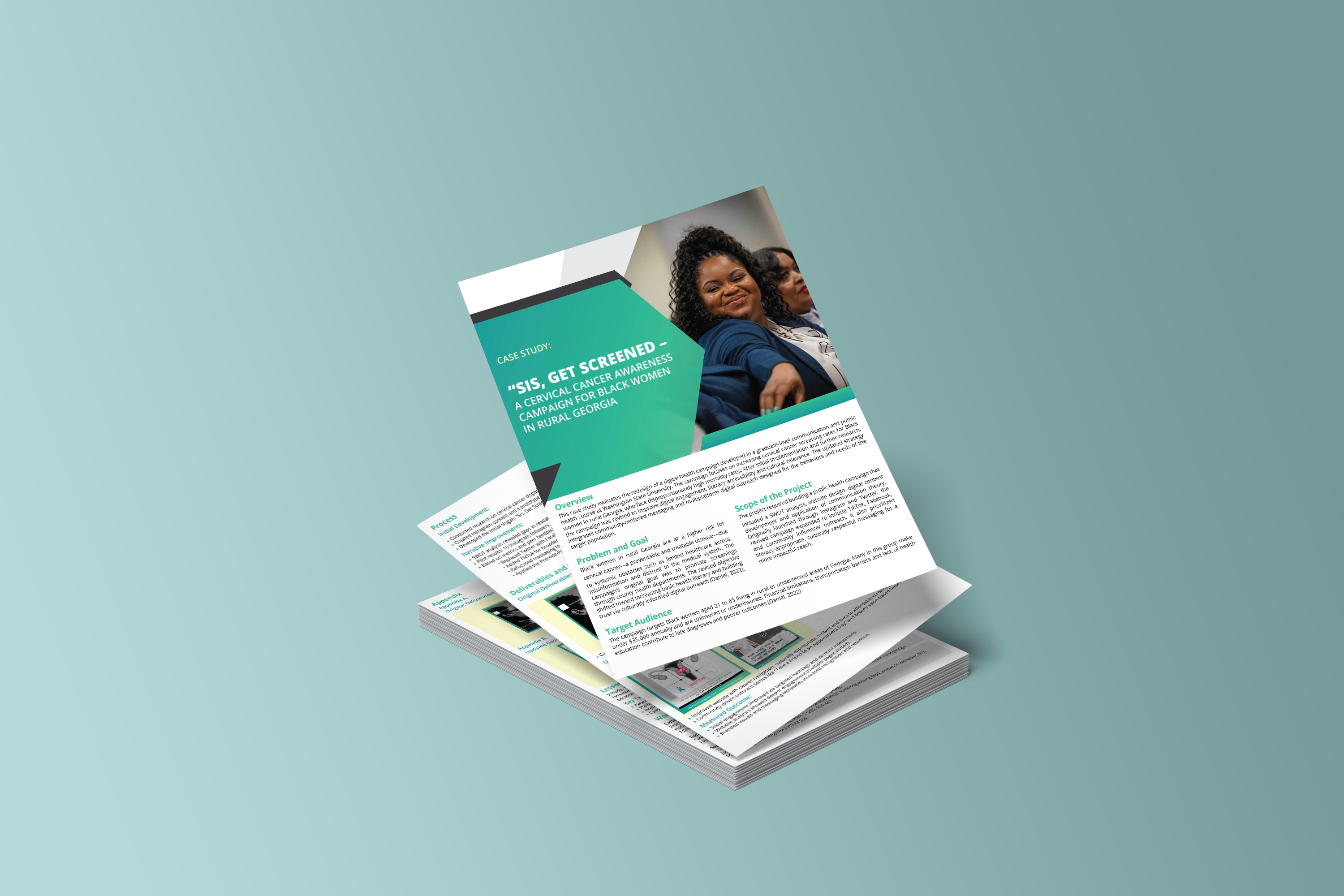 Cervical Cancer Awareness Case Study Flyer Design cervical cancer awareness flyer hpv vaccine awareness campaign pap smear test benefits flyer womens health awareness poster