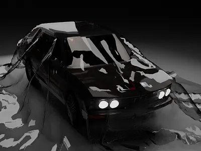 Retro Car Concept 3d render 3d graphic design illustration illustration art